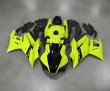 Yamaha YZF-R3 Fairings (2019-2021) Yellow Neon, Black at KingsMotorcycleFairings.com