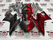 Yamaha YZF-R3 Fairings (2022-2024) Faux Carbon Fiber, Candy Red Split at KingsMotorcycleFairings.com