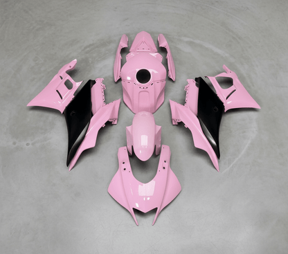 Yamaha YZF-R3 Fairings (2022-2024) Pink, Matte Black at KingsMotorcycleFairings.com