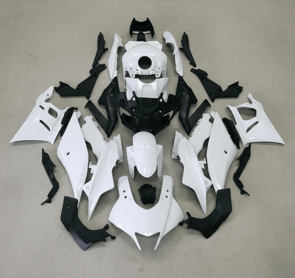 Yamaha YZF-R3 Fairings (2022-2024) White at KingsMotorcycleFairings.com