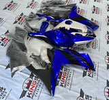Yamaha YZF-R3 (2015-2018) Blue, White & Black Fairings at KingsMotorcycleFairings.com 