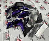 Yamaha YZF-R3 (2015-2018) Dark Purple, Black, White Fairings at KingsMotorcycleFairings.com