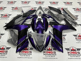Yamaha YZF-R3 (2015-2018) Dark Purple, Black, White Fairings at KingsMotorcycleFairings.com