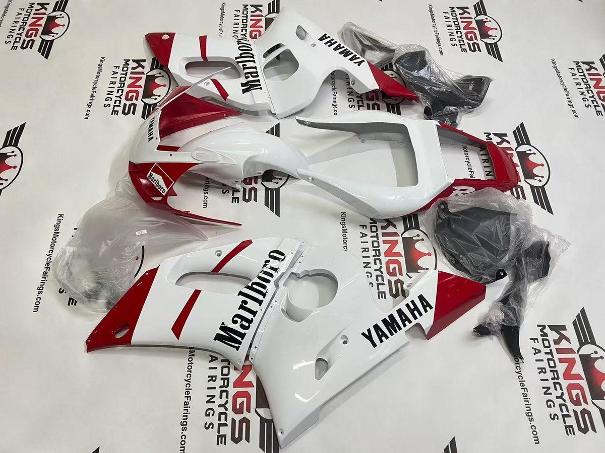 Yamaha YZF-R6 Fairings (1998-2002) White, Red, Black Marlboro from KingsMotorcycleFairings.com