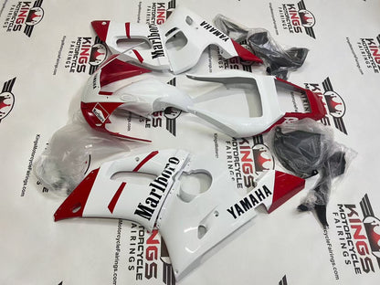 Yamaha YZF-R6 Fairings (1998-2002) White, Red, Black Marlboro from KingsMotorcycleFairings.com