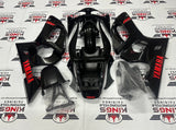 Yamaha YZF-R6 Fairing Kit (1999-2002) Black,  Red at KingsMotorcycleFairings.com