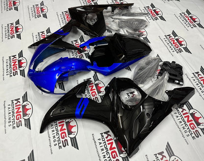 Yamaha R6 Fairing set (2003-2004) Black, Blue at KingsMotorcycleFairings.com