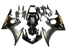 Yamaha R6 Fairings (2003-2004) Black, Matte Black, Gold at KingsMotorcycleFairings.com