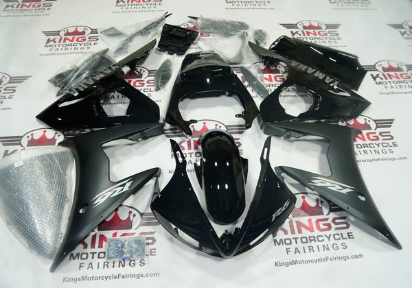 Yamaha YZF-R6 Fairings (2003-2004) Black, Matte Black, Gray at KingsMotorcycleFairings.com
