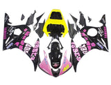 Yamaha YZF-R6 Fairings (2003-2004) Black, Pink, Yellow, Rossi at KingsMotorcycleFairings.com