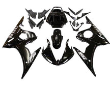 Yamaha YZF-R6 Fairings (2003-2004) Black, Silver at KingsMotorcycleFairings.com