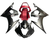 Yamaha R6 Fairings (2003-2004) Matte Black, Matte Red at KingsMotorcycleFairings.com