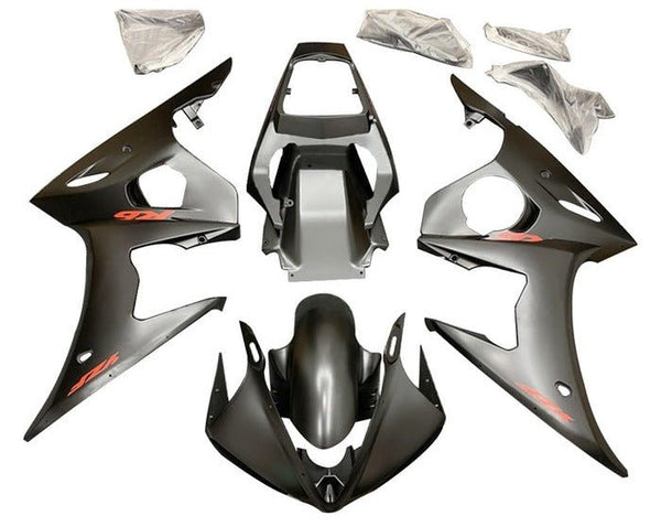 Yamaha YZF-R6 (2003-2004) Matte Black, Red Fairings
