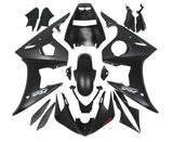 Yamaha R6 Fairings (2003-2004) Matte Black, White, Red at KingsMotorcycleFairings.com