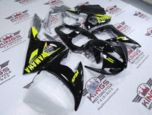 Yamaha YZF-R6 Fairings (2005) Black, Neon Yellow at KingsMotorcycleFairings.com