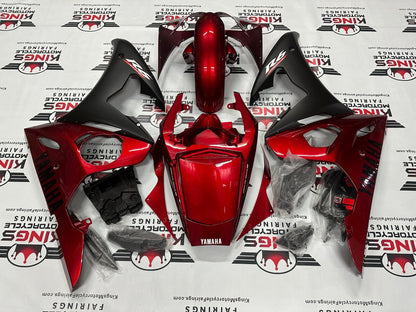 Yamaha R6 Fairings (2005) Dark Red, Matte Black at KingsMotorcycleFairings.com