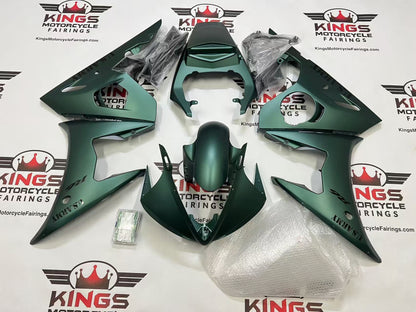 Yamaha YZF-R6 Fairings (2005) Green Matte U.S. Army at KingsMotorcycleFairings.com
