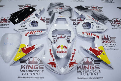 Yamaha YZF-R6 Fairings (2005) White, Yellow, Red Bull at KingsMotorcycleFairings.com