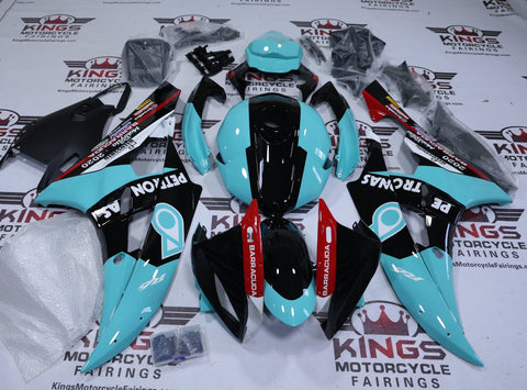 Yamaha YZF-R6 Fairings (2006-2007) Petronas Black, Blue at KingsMotorcycleFairings.com