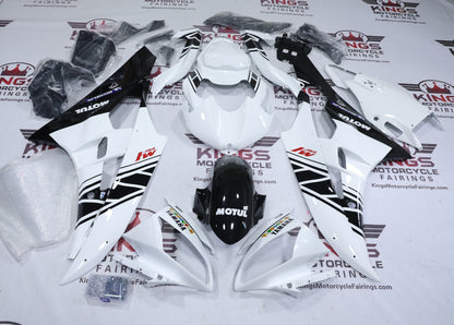 Yamaha YZF-R6 Fairings (2006-2007) White, Black, Red, M1 Motul at KingsMotorcycleFairings.com