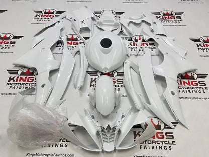 Yamaha YZF-R6 Fairings (2008-2016) All Pearl White at KingsMotorcycleFairings.com