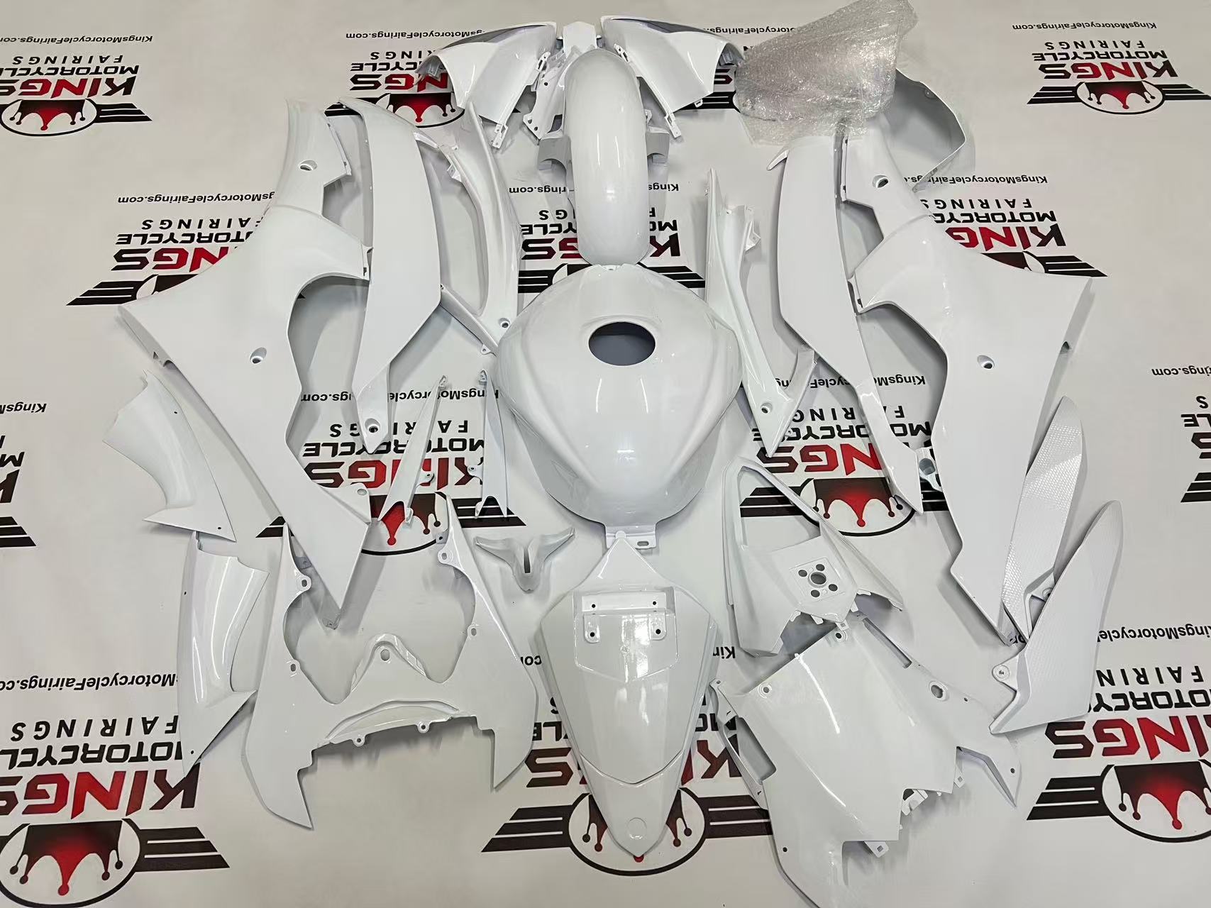 Yamaha YZF-R6 Fairings (2008-2016) All Pearl White from KingsMotorcycleFairings.com