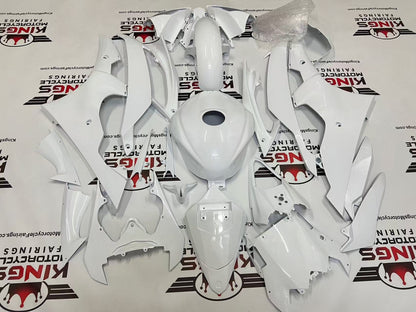 Yamaha YZF-R6 Fairings (2008-2016) All Pearl White from KingsMotorcycleFairings.com