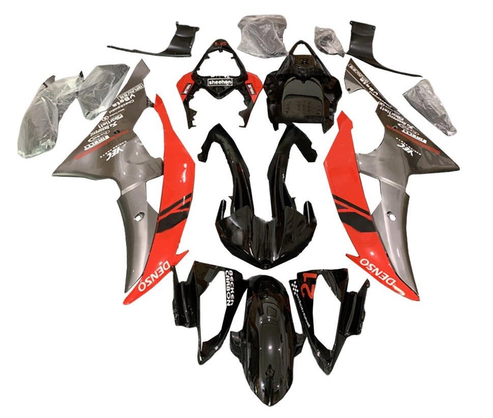 Yamaha R6 Fairings (2008-2016) Black, Red, Gray at KingsMotorcycleFairings.com