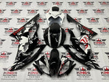 Yamaha YZF-R6 Fairings (2008-2016) Black, White, Red, Japanese Geisha at KingsMotorcycleFairings.com