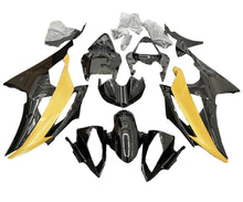 Yamaha YZF-R6 Fairings (2008-2016) Black, Yellow Gold at KingsMotorcycleFairings.com