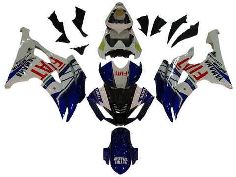 Yamaha R6 Fairings (2008-2016) Blue, White, Red, Fiat at KingsMotorcycleFairings.com