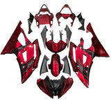 Yamaha YZF-R6 Fairings (2008-2016) Candy Red, Black Stripe at KingsMotorcycleFairings.com