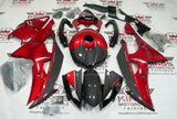 Yamaha YZF-R6 Fairings (2008-2016) Dark Red, Faux Carbon Fiber at KingsMotorcycleFairings.com