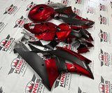 Yamaha YZF-R6 Fairings (2008-2016) Dark Red, Matte Black at KingsMotorcycleFairings.com