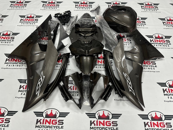 Yamaha R6 Fairings (2008-2016) Dark Silver at KingsMotorcycleFairings.com