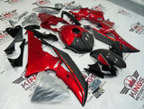 Yamaha YZF-R6 Fairings (2008-2016) Faux Carbon Fiber, Candy Apple Red at KingsMotorcycleFairings.com