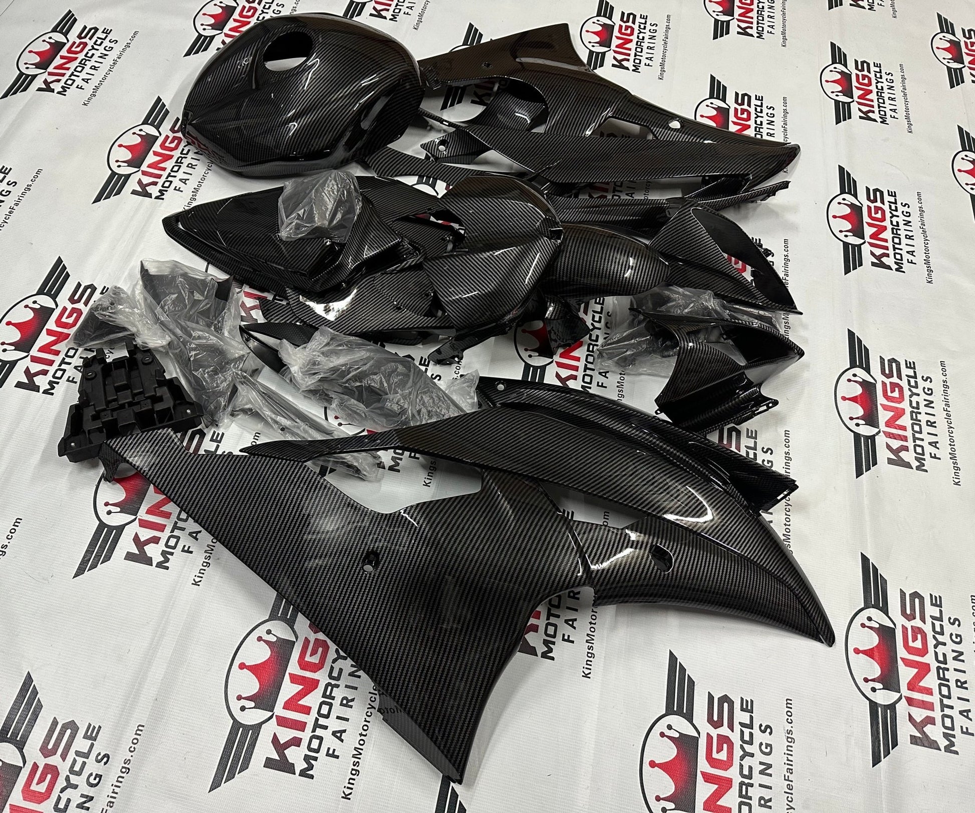 Yamaha R6 Fairings (2008-2016) Faux Carbon Fiber at KingsMotorcycleFairings.com
