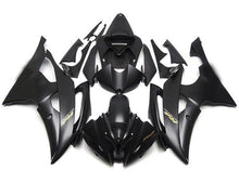 Yamaha YZF-R6 Fairings (2008-2016) Flat Black, Gold at KingsMotorcycleFairings.com