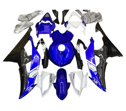 Yamaha R6 Fairings (2008-2016) Gloss Blue, White, Black at KingsMotorcycleFairings.com