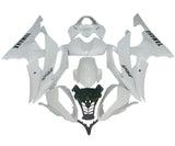 Yamaha R6 Fairings (2008-2016) Gloss White, Black at KingsMotorcycleFairings.com