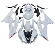 Yamaha YZF-R6 Fairings (2008-2016) Gloss White, Red Triangle at KingsMotorcycleFairings.com