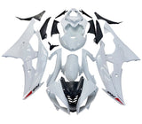 Yamaha R6 Fairings (2008-2016) Gloss White, Red Triangle at KingsMotorcycleFairings.com
