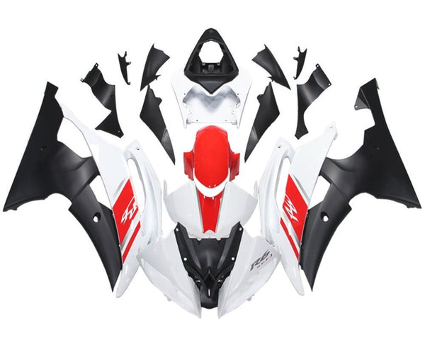 Yamaha YZF-R6 Fairings (2008-2016) Gloss White, Red, Matte Black at KingsMotorcycleFairings.com