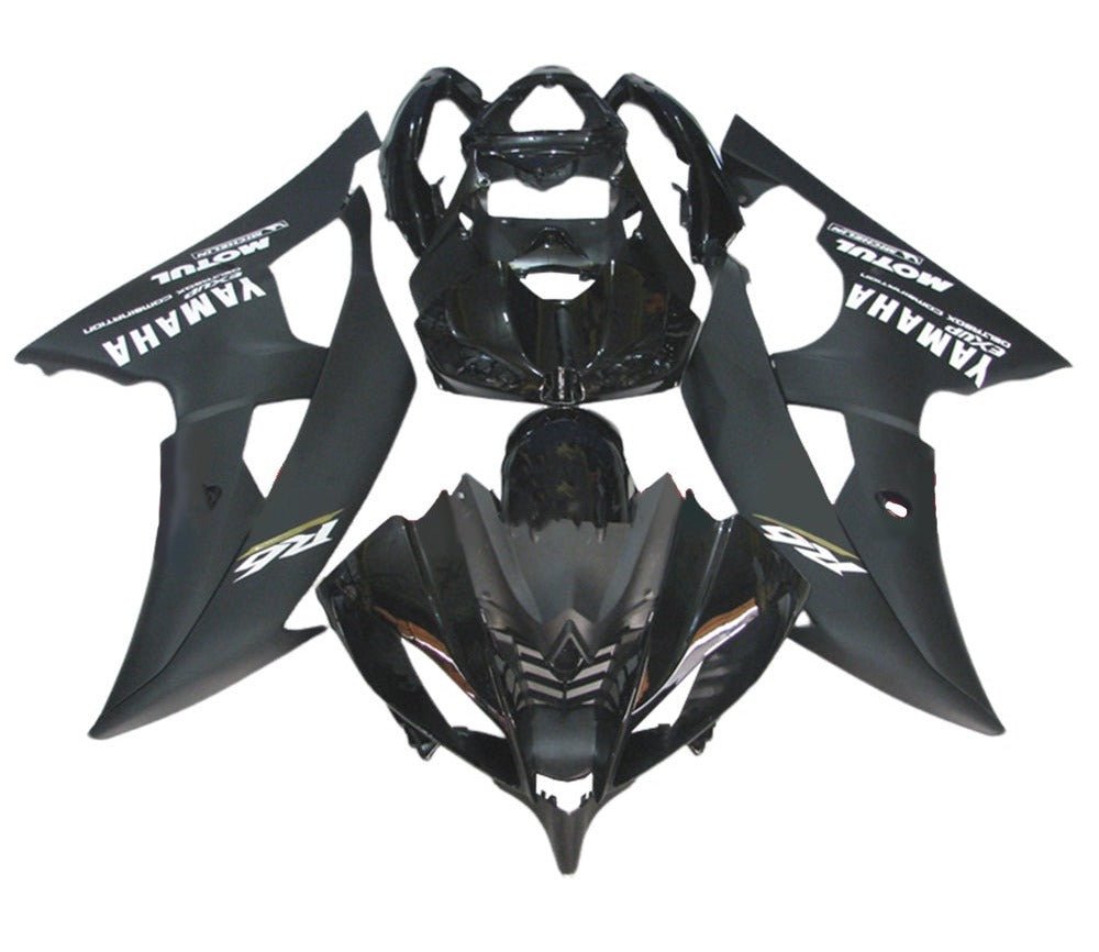 Yamaha YZF-R6 Fairings (2008-2016) Matte Black, Gloss Black, White at KingsMotorcycleFairings.com