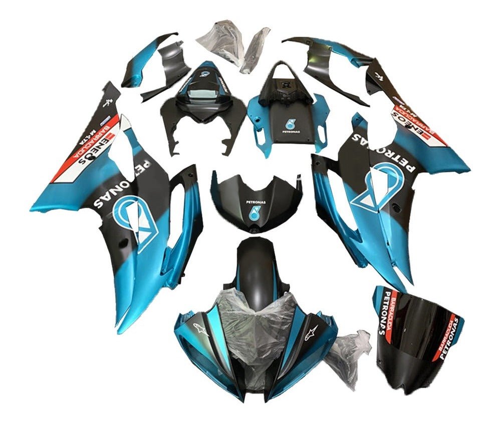 Yamaha YZF-R6 Fairings (2008-2016) Matte Blue, Matte Black, Petronas at KingsMotorcycleFairings.com