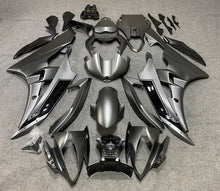 Yamaha R6 Fairings (2008-2016) Matte Gray, Gloss Black at KingsMotorcycleFairings.com