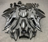 Yamaha YZF-R6 Fairings (2008-2016) Matte Gray, Gloss Black at KingsMotorcycleFairings.com