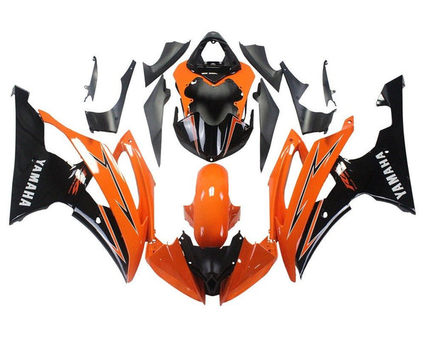 Yamaha YZF-R6 Fairings (2008-2016) Orange, Black at KingsMotorcycleFairings.com