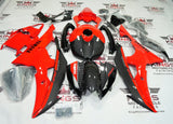 Yamaha YZF-R6 Fairings (2008-2016) Red, Faux Carbon Fiber at KingsMotorcycleFairings.com