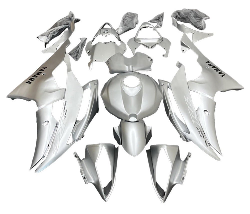 Yamaha YZF-R6 Fairings (2008-2016) Silver, White, Black at KingsMotorcycleFairings.com